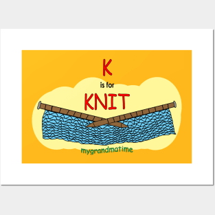 K is for KNIT Posters and Art